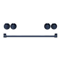 Thor Kitchen Handle and Knob Set for 30” Range in Gun Metal Blue - CKA-RE30-BLU