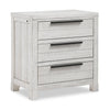 Haven Bedside 3-Drawer Nightstand with USB Port, 26\"W x 28\"H - White