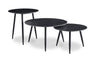 Delancey 31.5\" Modern 3-Pack Coffee + 2 End Tables - Black