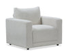 Lainey 39.76 \" Fabric Accent Chair with a Removable Back Cushion – Beige