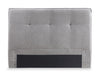 Amos Upholstered Headboard in Grey Fabric, Tufted - King Size