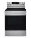 LG 30\" 6.3 Cu Ft. Smart Electric Range with Probake Convection® and EasyClean® - Stainless Steel - LREN6321YE