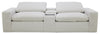 Sky Modular 3-Piece Fabric Power Reclining Sectional with Console and Feather Down Cushions - Nathan Wheat