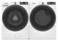 Whirlpool 5.2 Cu. Ft. Smart Front-Load Washer and 7.4 Cu. Ft. Electric Dryer - White
