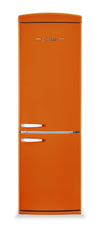 Classic Retro by Unique 24\" 12 Cu. Ft. Bottom-Freezer Refrigerator - Creamsicle Orange - UGP-340L O AC