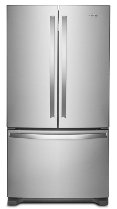 Whirlpool 36" 20 Cu. Ft. Counter-Depth French-Door Refrigerator - Stainless Steel - WRFC2036RZ | Réfrigérateur Whirlpool de 20 pi3 et de 36 po de profondeur comptoir à portes françaises - acier inoxydable - WRFC2036RZ | WRFC20RZ