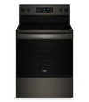 Whirlpool 5.3 Cu. Ft. Electric Range with No Preheat Air Fry - Black Stainless Steel - YWFES5030RV