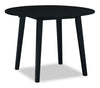 Bryn Drop-Leaf Dining Table, 42\" Round - Black