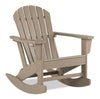 Bask Outdoor Patio Rocking Chair - High Density Plastic, UV & Weather Resistant - Taupe