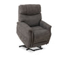 Claire 34\" Leather-Look Fabric Power Lift Reclining Chair - Charcoal Grey