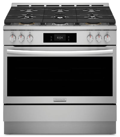 Frigidaire Gallery 36" 4.6 Cu. Ft. Six-Burner Gas Range with Air Fry - Stainless Steel - GCFG3661AF | Cuisinière à gaz Frigidaire Gallery de 36 po et de 4,6 pi3 à six brûleurs avec friture à air - acier inoxydable - GCFG3661AF | GCFG3661