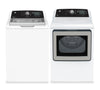 GE 5.3 Cu. Ft. Top Load Washer and 7.4 Cu. Ft. Electric Dryer - White