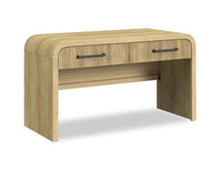 Lenore 59” Modern Sofa Table with Storage - Natural