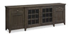 Wesley 90\" Traditional TV Stand with Storage and Cable Management for TVs up to 95\" - Graphite