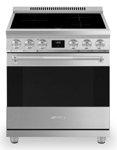 Smeg 4.6 Cu. Ft. Professional Induction Range - SPR30UIMX|Cuisinière professionnelle à induction Smeg de 4,6 pi3 - SPR30UIMX