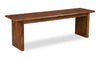 Vale Dining Bench, Wood, 58\"W - Brown