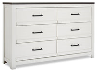 Zoey Bedroom 6-Drawer Dresser, 58.3