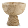 Brown 8\" Paulownia Wood Bowl