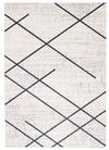Damali Ivory/Blue Machine Washable Area Rug - 5'0\" x 7'0\"