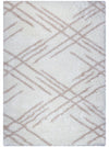 Ker Cream Lines 3x5 Area Rug