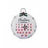 Metal Ornament Shaped Advent Calendar Wall Decor