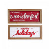 Framed Wood Sign With 3d Text English - Set of 2 Wall Decor