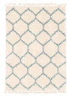 Helma Trellis Cream Shag 3'11\" X 5'11\" Area Rug