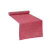 Chambray Ribbed Table Runner Red - Set of 2