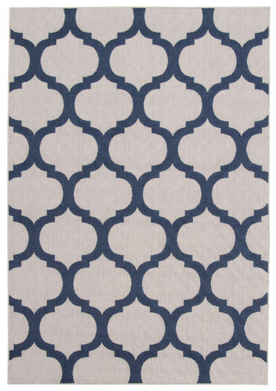 Sophie Grey-Navy Area Rug - 4'7" x 6'7"