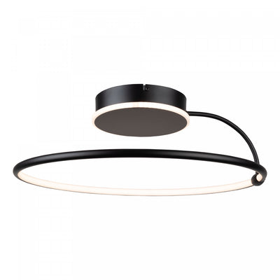 Halo Black Integrated LED Semi-Flush Mount IV