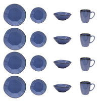 Ryo 16-Piece Dinnerware Set - Blue