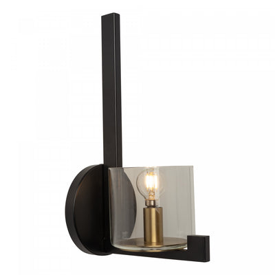 Salinas Black & Brass 1-Light Sconce