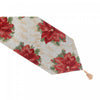 Tapestry Runner Joy Hope Poinsettia 54\" Table Runner