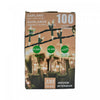 100 Lt 8.5ft Indoor Garland Lights Clear Bulbs - Set of 2 Christmas Lights