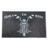Rubber Born to Ride Floormat