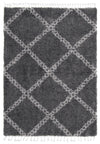 Helma Stark Dark Grey Shag 6'7\" X 9'6\" Area Rug