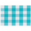 Vinyl Placemat Plaid Teal - Set of 12