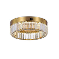 Stella One-Tier LED Brushed Brass Flush Mount