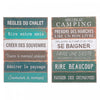 Wall Plaque Regles Du Chalet