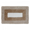 Microfibre Border Bathmat Taupe 20 x 32
