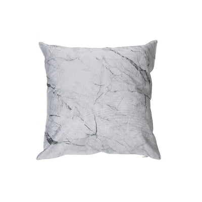 Outdoor Waterproof Cushion White Marble - Set of 2|Coussin résistant à l’eau pour l’extérieur d’apparence marbre blanc - ensemble de 2