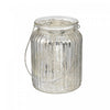 Ribbed Mercury Glass Tealight Holder