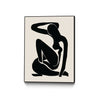 \"Untitled\" Canvas Framed Black 30x40 Wall Art
