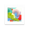 \"Vav 05\" Matted and Framed White 30x30 Wall Art