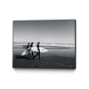 \"Surfers Iii\" Canvas Framed Black 24x18 Wall Art