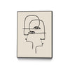 \"Faces\" Canvas Framed Black 24x32 Wall Art