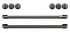 Café Induction Range Brushed Black Knobs and Handles Set - CXFCHHKPMBT