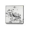 \"Transparent Onyx\" Canvas Framed Black 20x20 Wall Art
