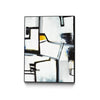 \"The A Line Ii\" Canvas Framed Black 24x32 Wall Art