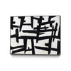 \"Native Maze\" Canvas Framed Black 32x24 Wall Art